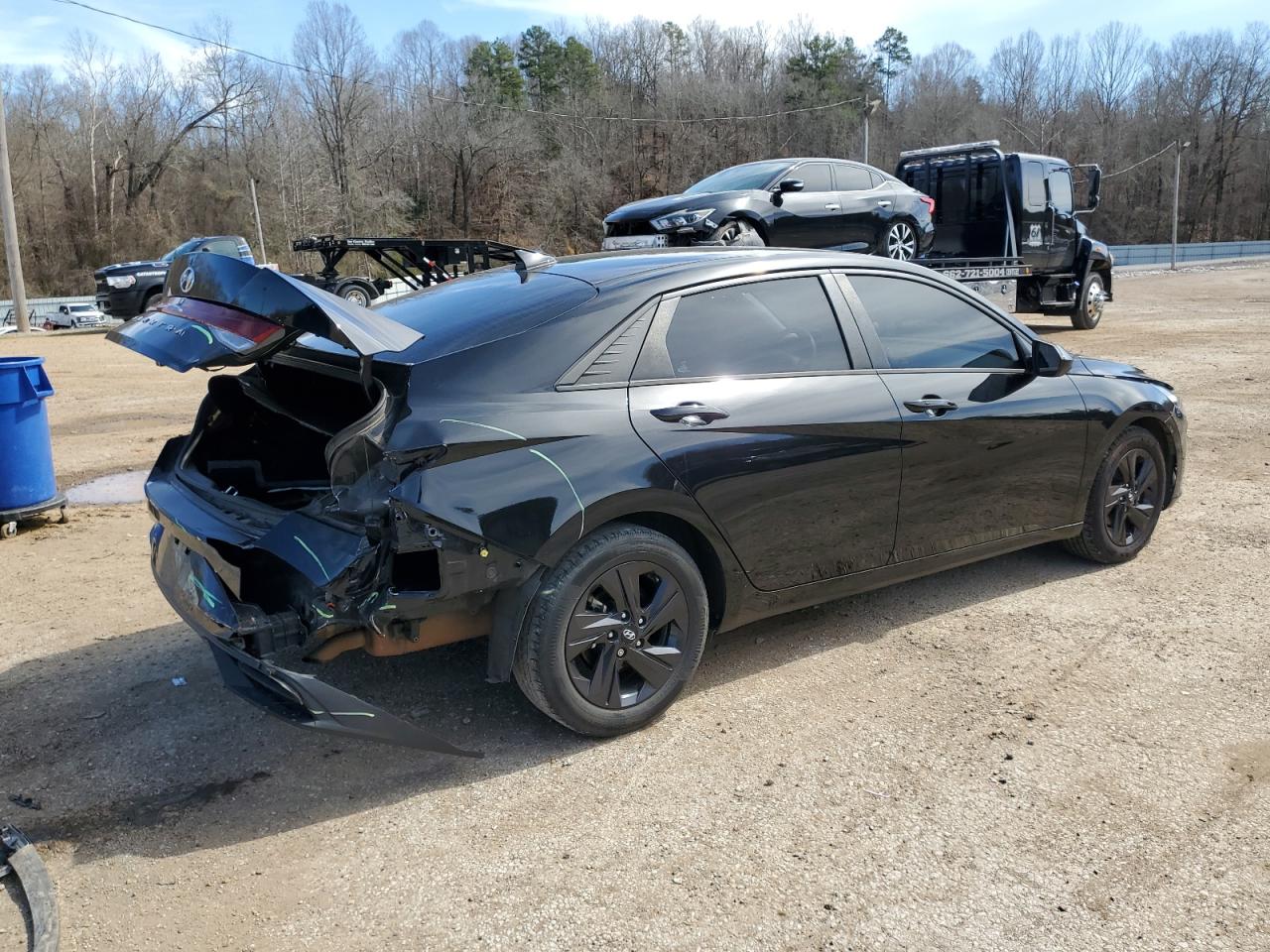 2021 Hyundai Elantra VIN 5NPLS4AG5MH048547 Copart auction photo, rear end damage thumbnail 3