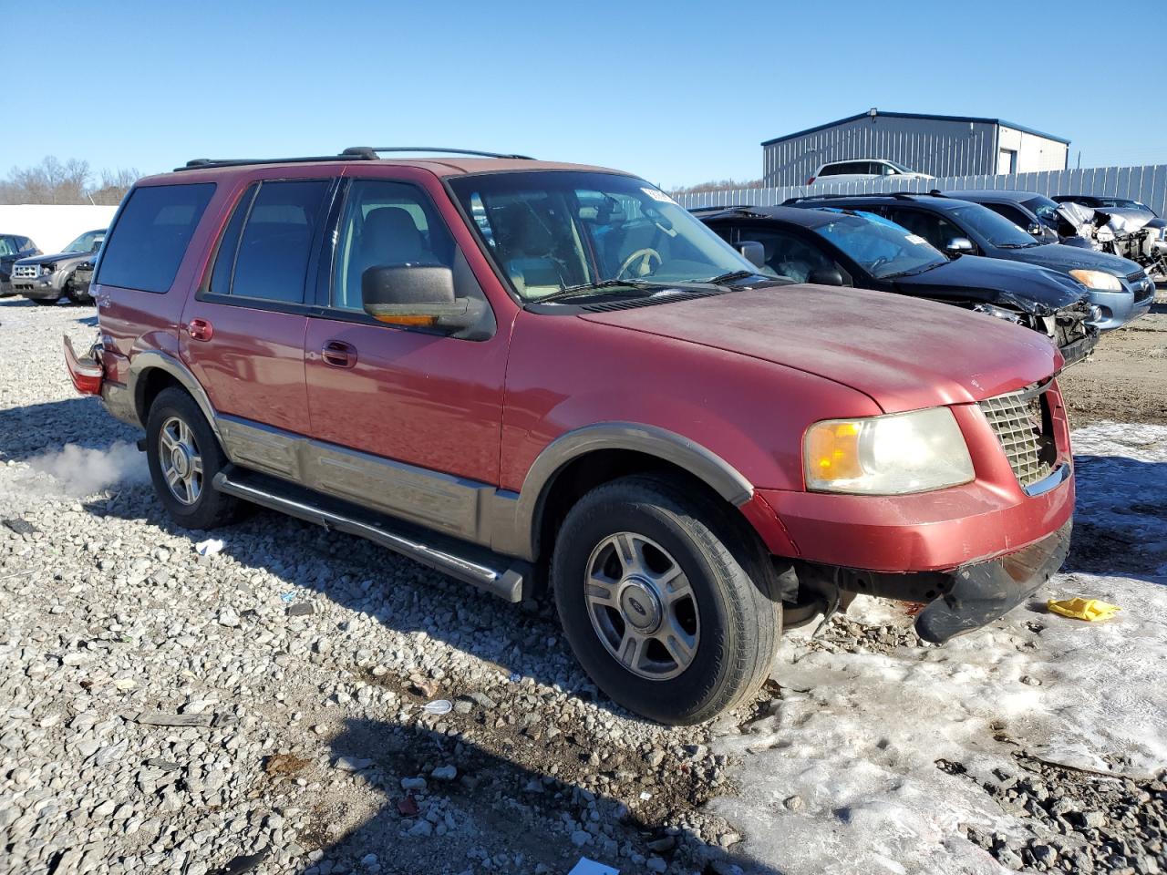 2003 Ford Expedition VIN 1FMRU17W33LB36519 Copart auction photo, front end / rear end damage thumbnail 4