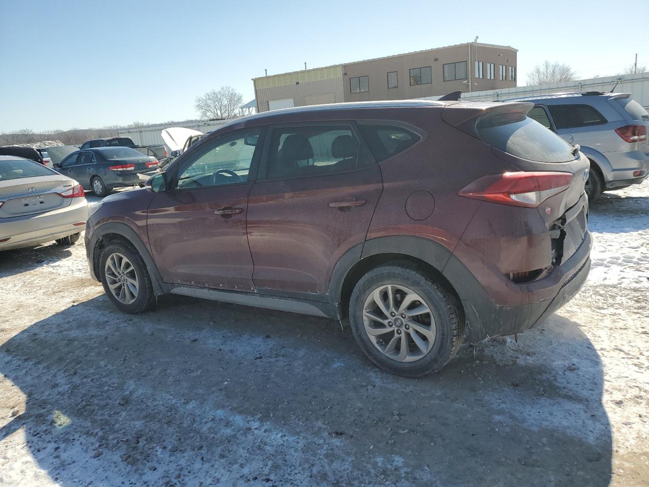 2017 Hyundai Tucson VIN KM8J33A47HU458259 Copart auction photo, rear end damage thumbnail 2