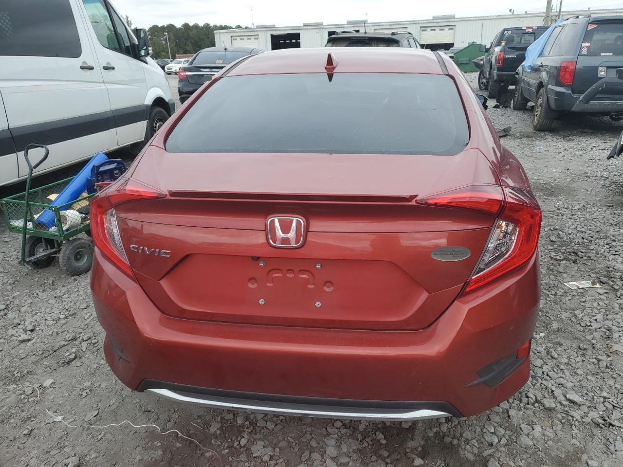 2021 Honda Civic VIN 2HGFC1F38MH705463 Copart auction photo, front end damage thumbnail 6