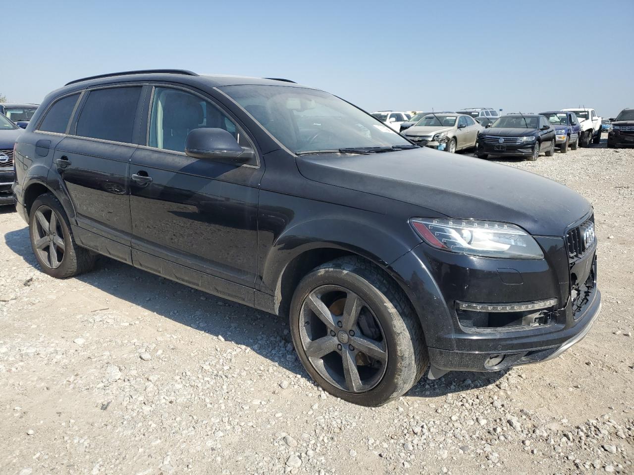 2015 Audi Q7 VIN WA1LGAFE7FD028021 Copart auction photo, front end / hail damage thumbnail 4