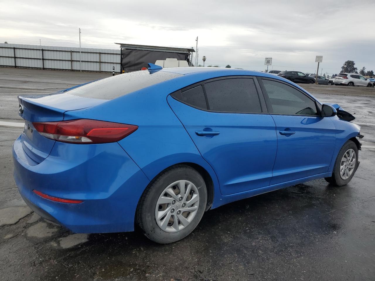 2017 Hyundai Elantra VIN KMHD74LF6HU400827 Copart auction photo, front end / rear end damage thumbnail 3