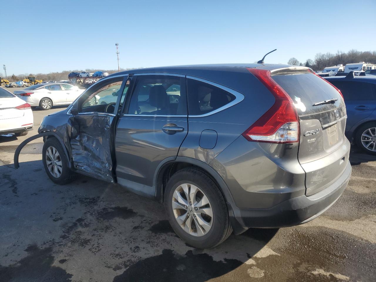 2013 Honda CR-V VIN 2HKRM4H50DH676900 Copart auction photo, front end / side damage thumbnail 2