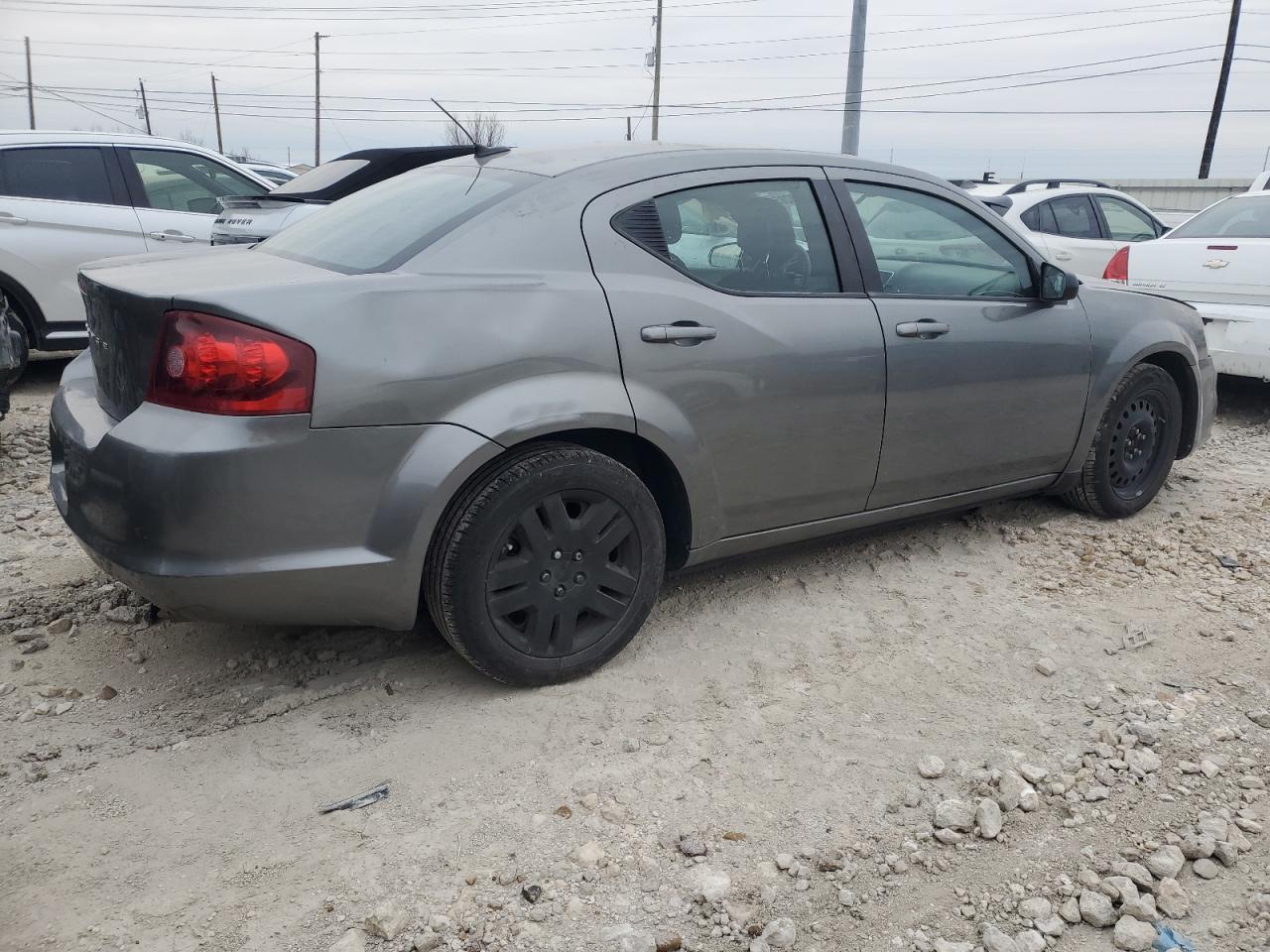 2013 Dodge Avenger VIN 1C3CDZAB0DN619538 Copart auction photo, side / front end damage thumbnail 3