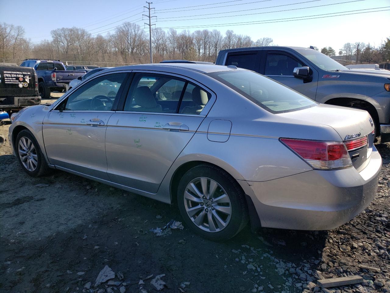 2012 Honda Accord VIN 1HGCP2F82CA149169 Copart auction photo, top/roof / side damage thumbnail 2