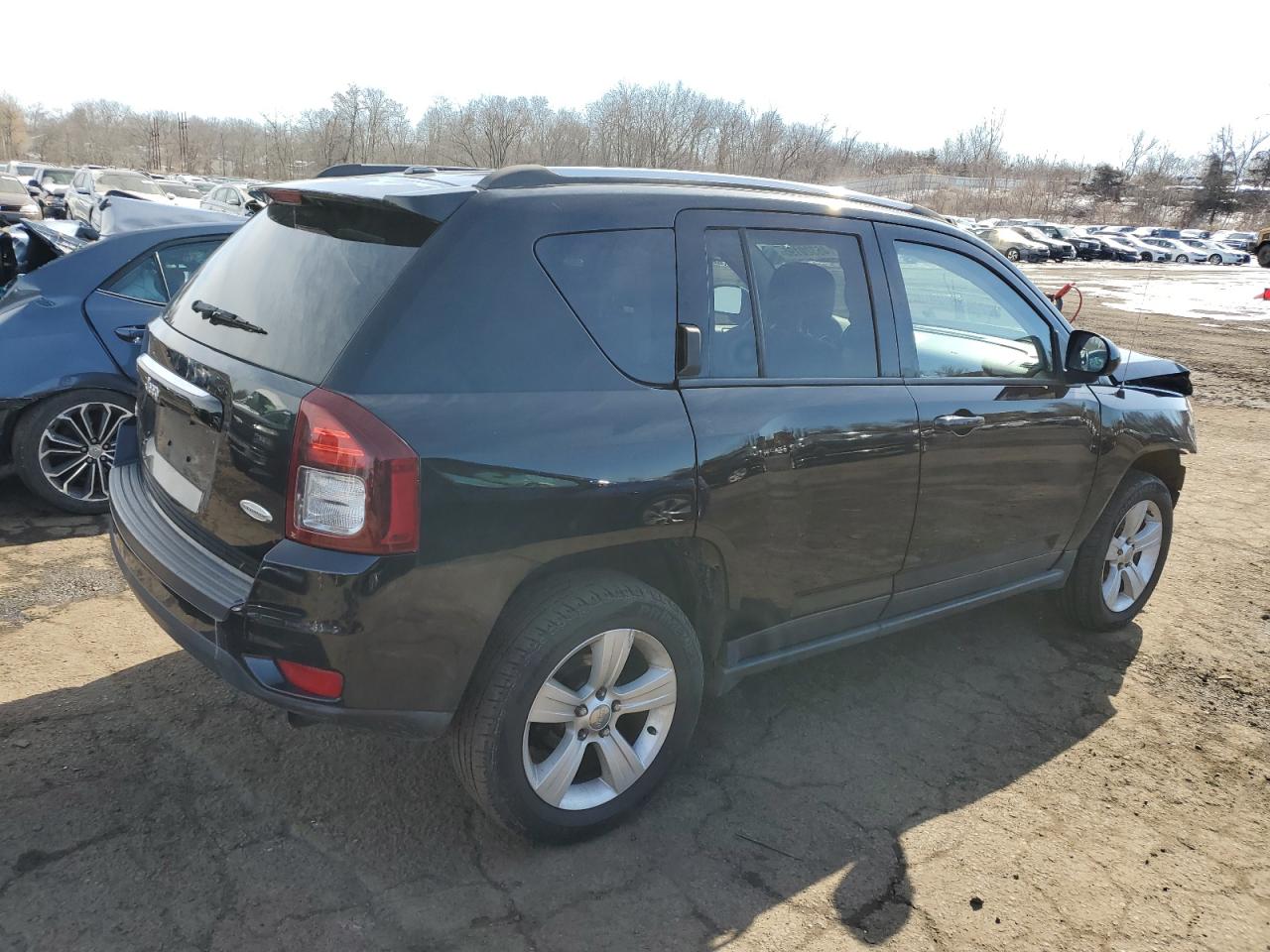 2014 Jeep Compass VIN 1C4NJDEB8ED642230 Copart auction photo, front end damage thumbnail 3