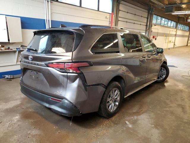 2022 Toyota Sienna VIN 5TDJSKFC3NS072682 Copart auction photo, front end / rear end damage thumbnail 3