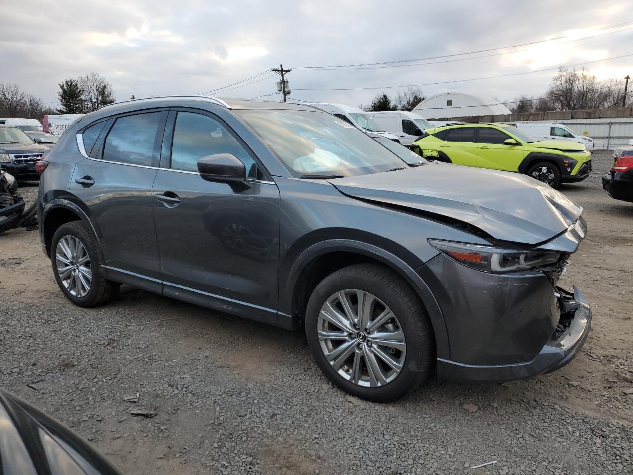 2023 Mazda CX-5 VIN JM3KFBXY3P0245777 Copart auction photo, front end / mechanical damage thumbnail 4