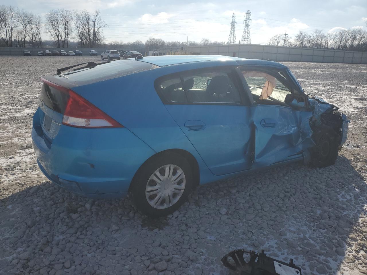2010 Honda Insight VIN JHMZE2H52AS022123 Copart auction photo, front end / side damage thumbnail 3