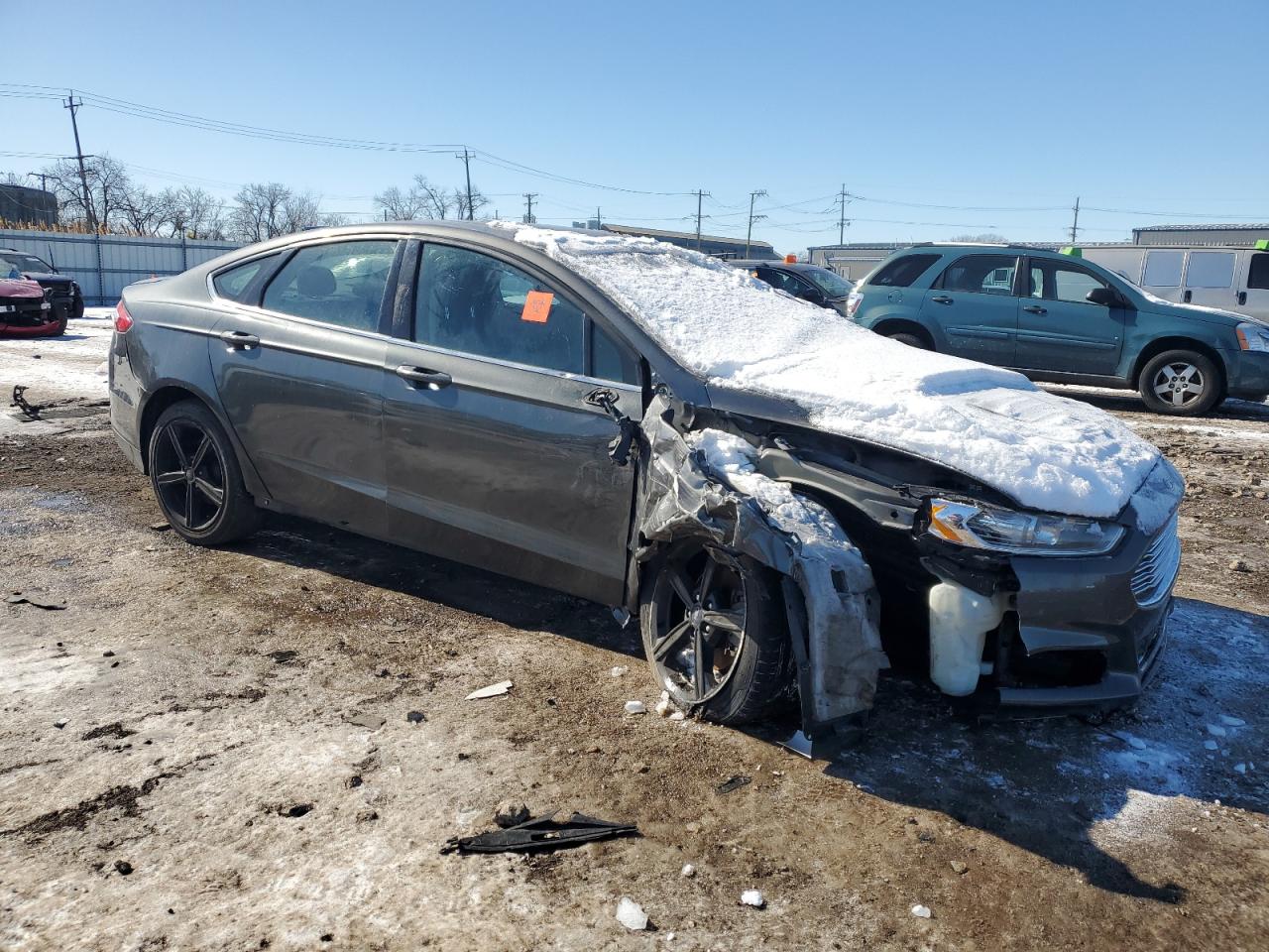 2016 Ford Fusion VIN 3FA6P0T9XGR238289 Copart auction photo, front end damage thumbnail 4