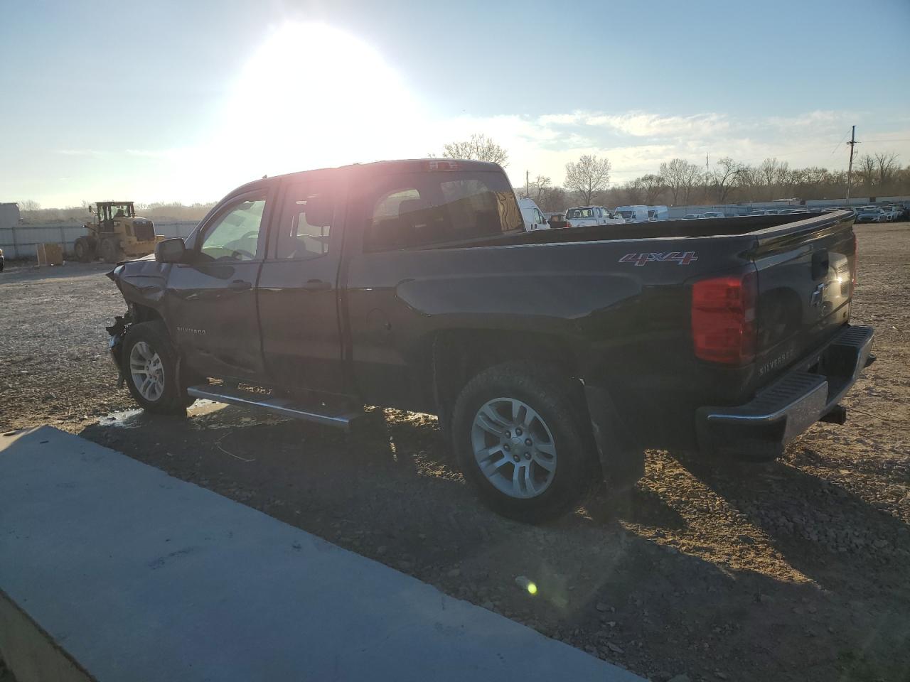 2014 Chevrolet Silverado VIN 1GCVKREC5EZ107233 Copart auction photo, front end / side damage thumbnail 2