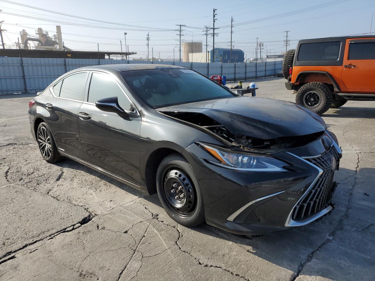 2022 Lexus ES VIN 58ADA1C1XNU022049 Copart auction photo, front end / side damage thumbnail 4