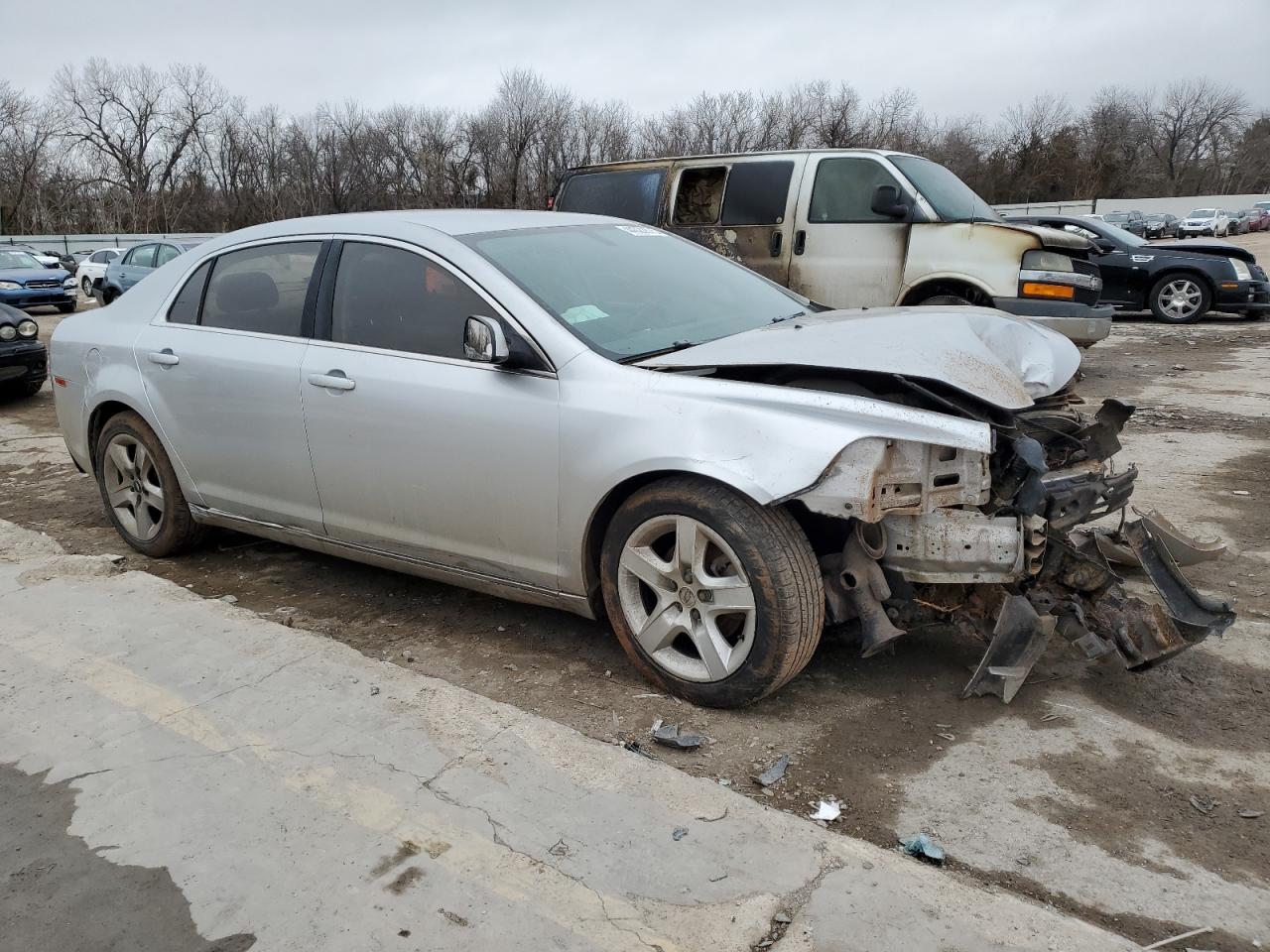 2010 Chevrolet Malibu VIN 1G1ZC5EB9AF180334 Copart auction photo, front end / rear end damage thumbnail 4