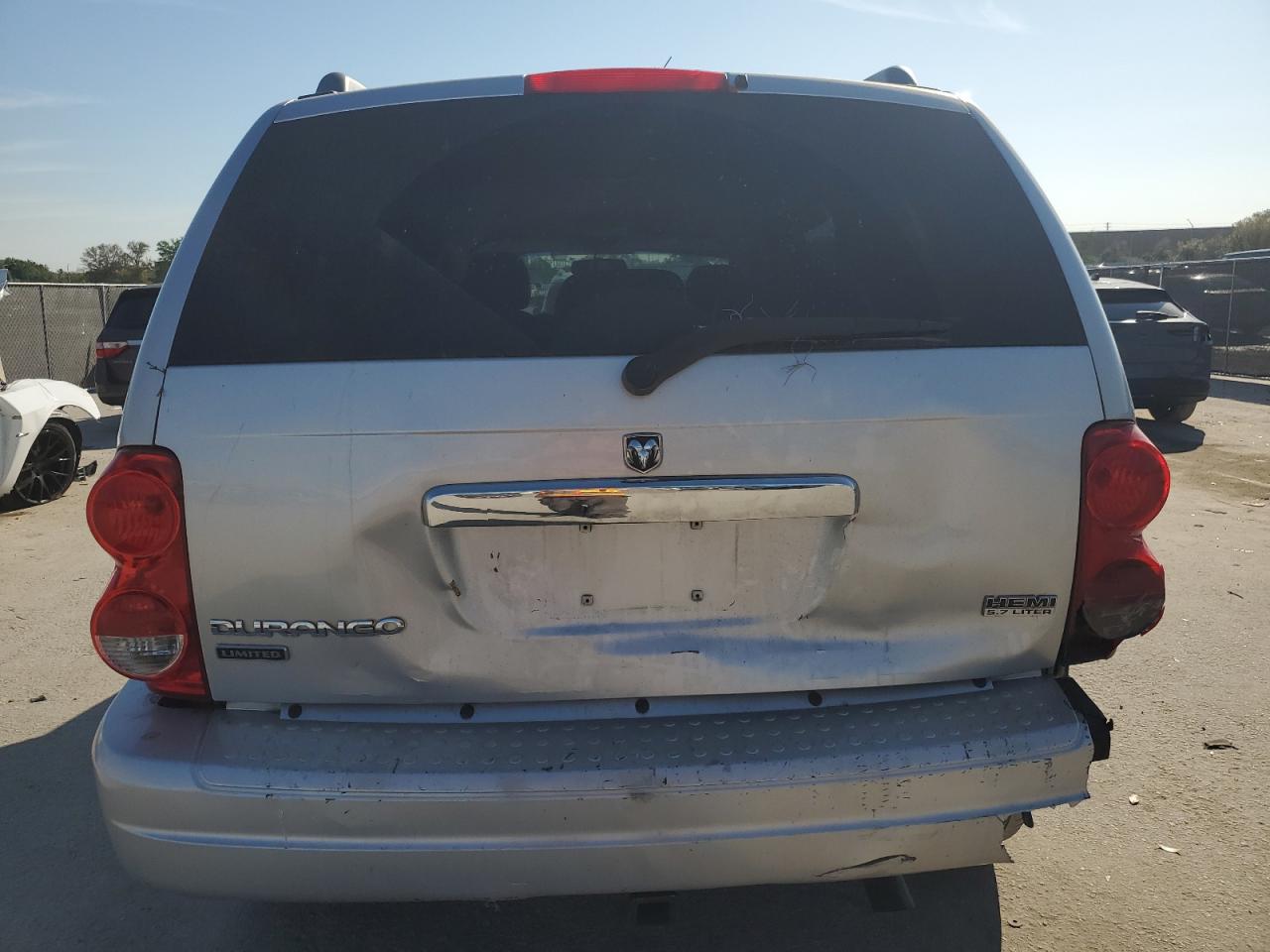 2006 Dodge Durango VIN 1D8HD58276F105510 Copart auction photo, rear end / front end damage thumbnail 6