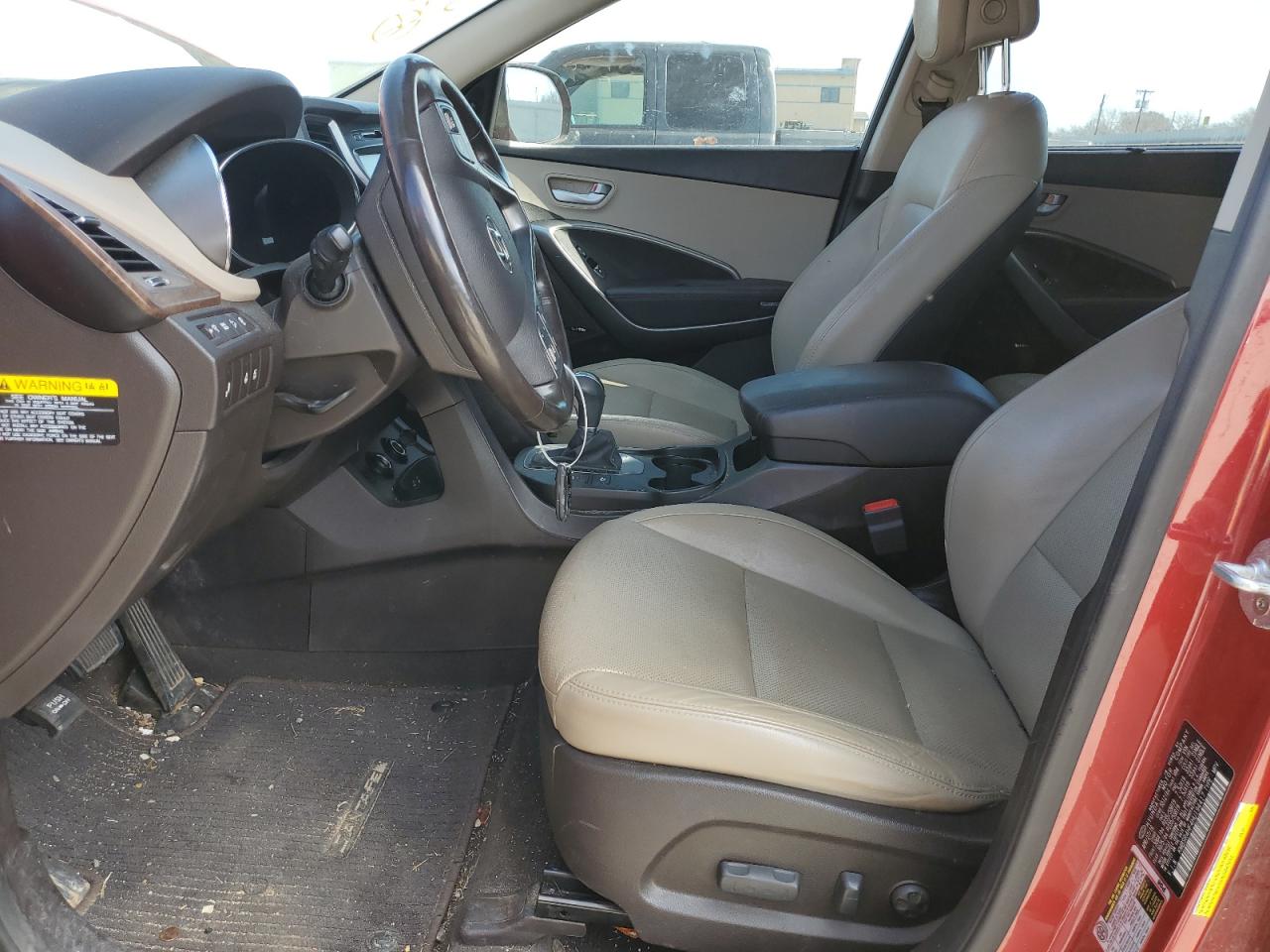 2017 Hyundai Santa Fe VIN KM8SR4HF4HU194417 Copart auction photo, rear end / side damage thumbnail 7