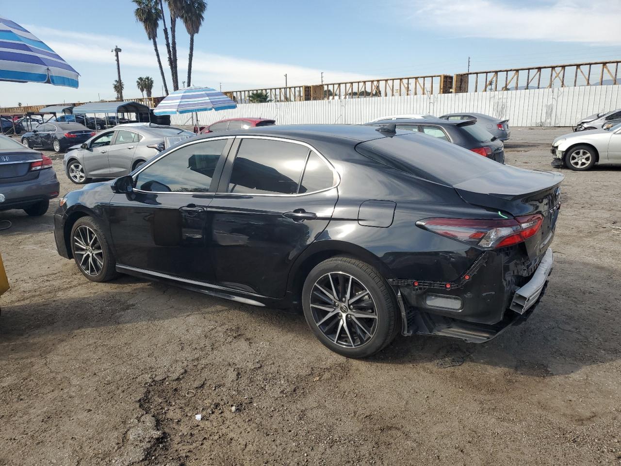 2021 Toyota Camry VIN 4T1G11AK1MU609271 Copart auction photo, rear end damage thumbnail 2