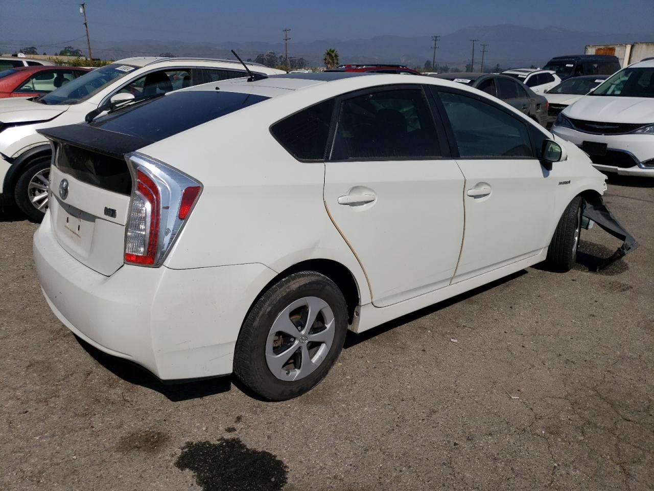 2012 Toyota Prius VIN JTDKN3DU9C1537599 Copart auction photo, front end damage thumbnail 3