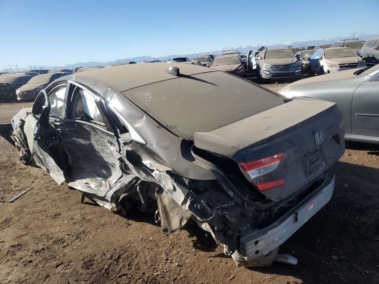 2019 Honda Accord VIN 1HGCV1F46KA058790 Copart auction photo, side damage thumbnail 2