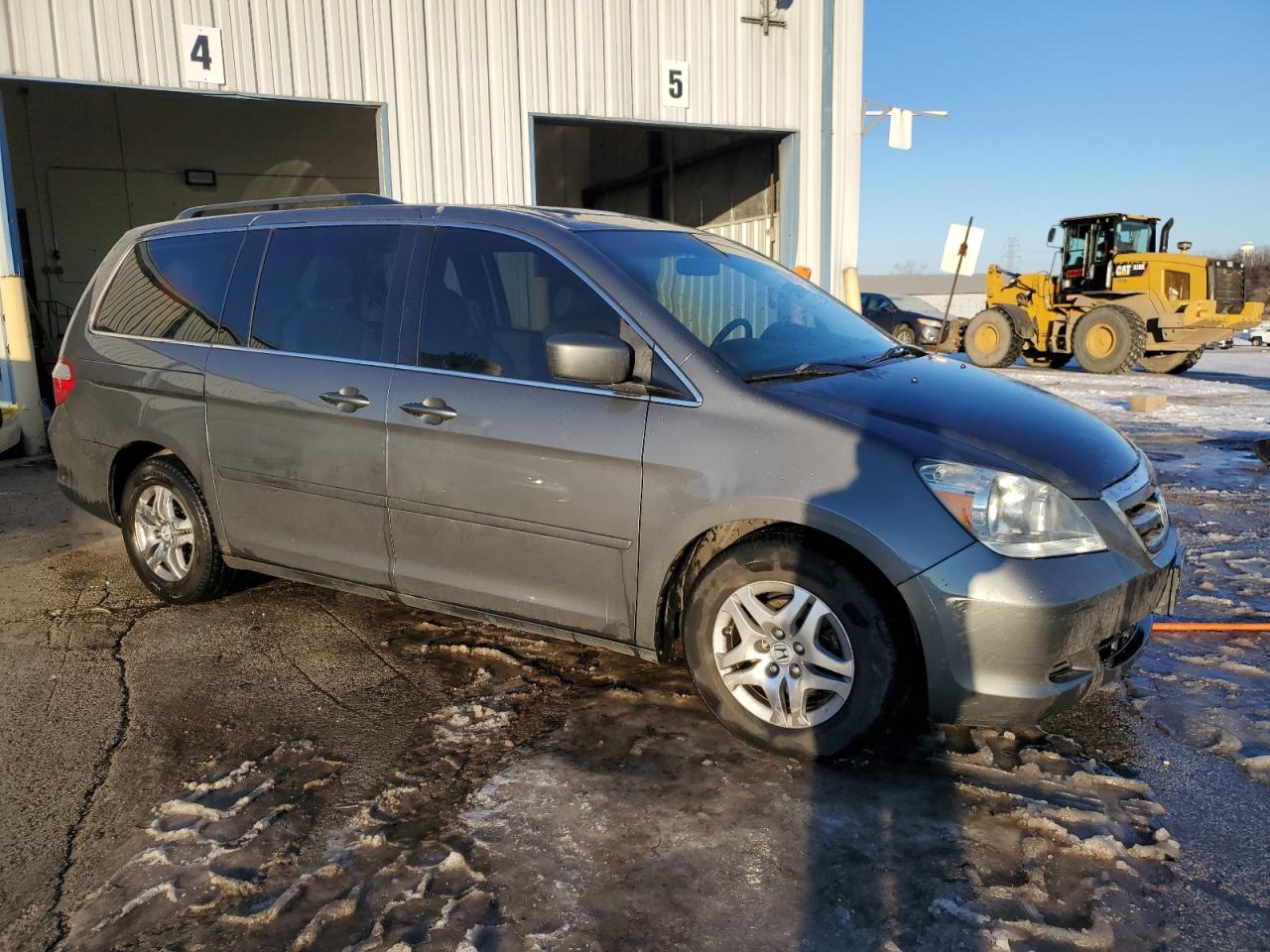 2007 Honda Odyssey VIN 5FNRL38627B417558 Copart auction photo, side damage thumbnail 4
