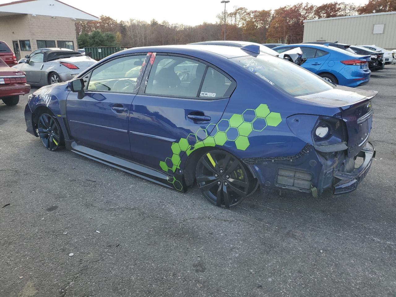 2016 Subaru WRX VIN JF1VA1E66G9831360 Copart auction photo, rear end / undercarriage damage thumbnail 2