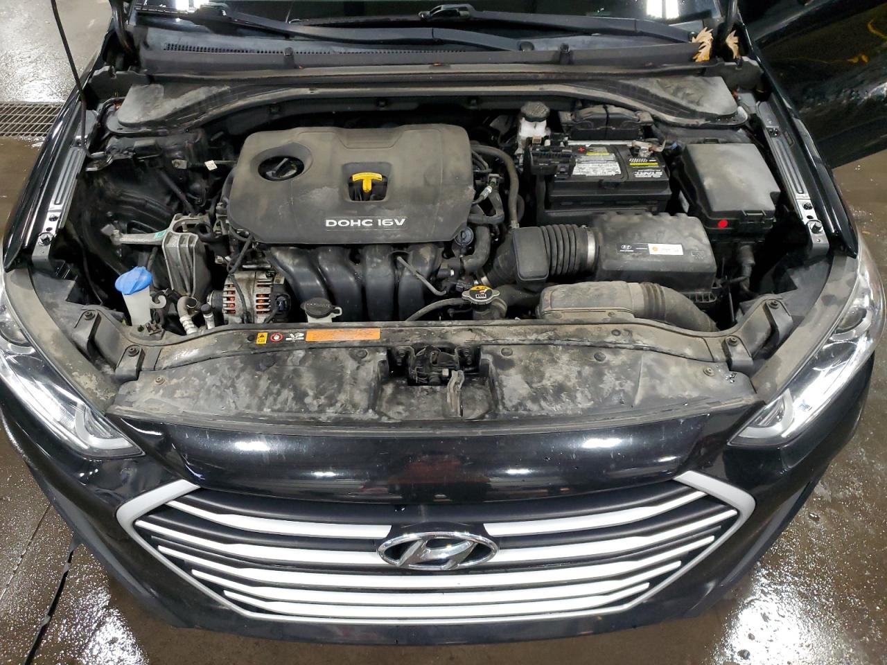 2017 Hyundai Elantra VIN 5NPD84LF9HH081905 Copart auction photo, side / hail damage thumbnail 12