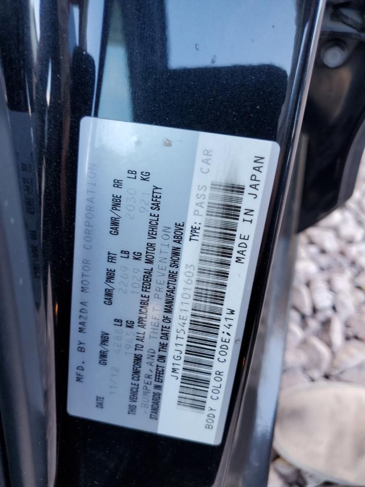 2014 Mazda 6 VIN JM1GJ1T54E1101603 Copart auction photo, front end damage thumbnail 12