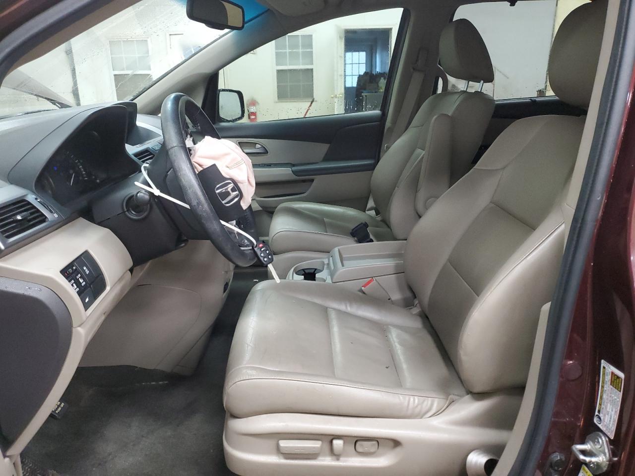 2012 Honda Odyssey VIN 5FNRL5H62CB119291 Copart auction photo, front end / side damage thumbnail 7