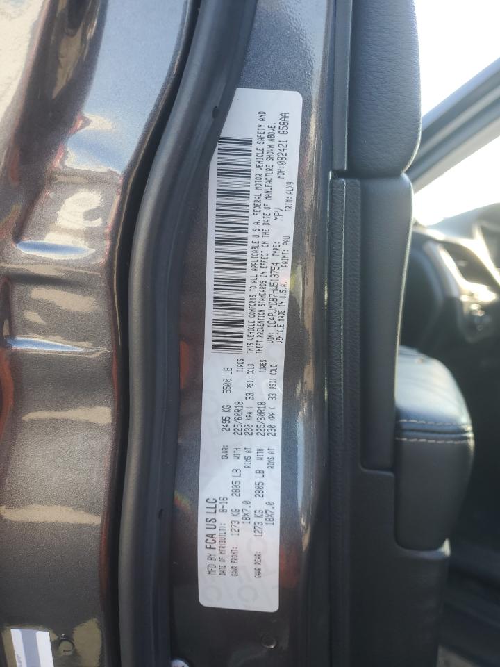 2017 Jeep Grand Cherokee VIN 1C4PJMDB7HW513754 Copart auction photo, side damage thumbnail 13