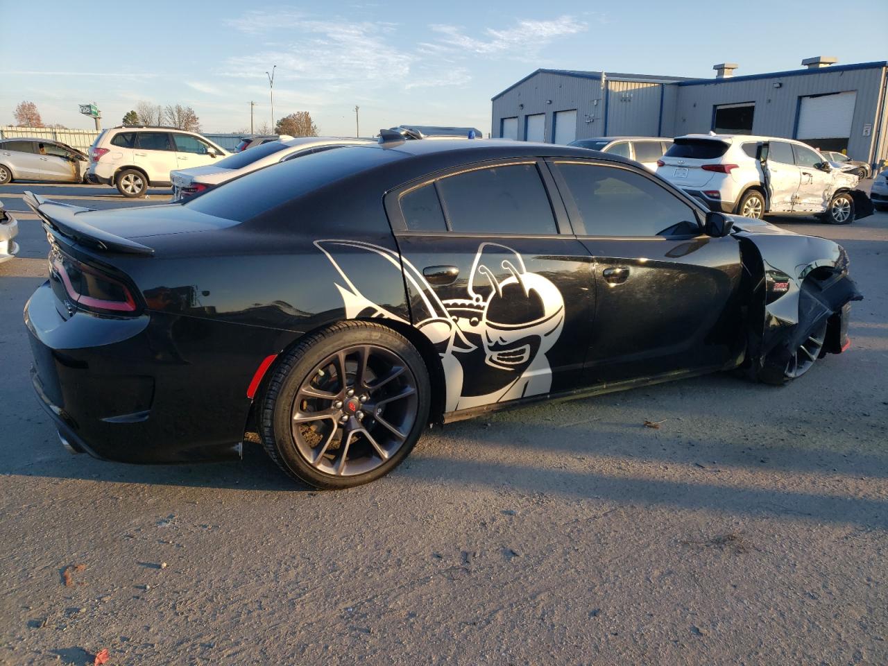 2020 Dodge Charger VIN 2C3CDXGJ3LH153436 Copart auction photo, front end / side damage thumbnail 3