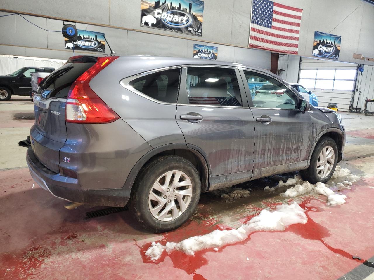 2015 Honda CR-V VIN 2HKRM4H53FH697338 Copart auction photo, front end damage thumbnail 3