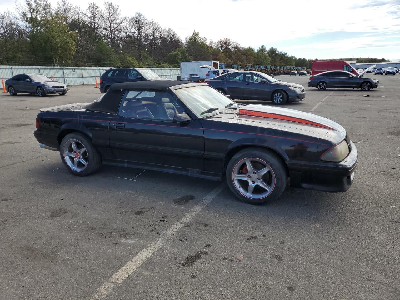 1987 Ford Mustang VIN 1FABP40E4HF227990 Copart auction photo, water/flood damage thumbnail 4