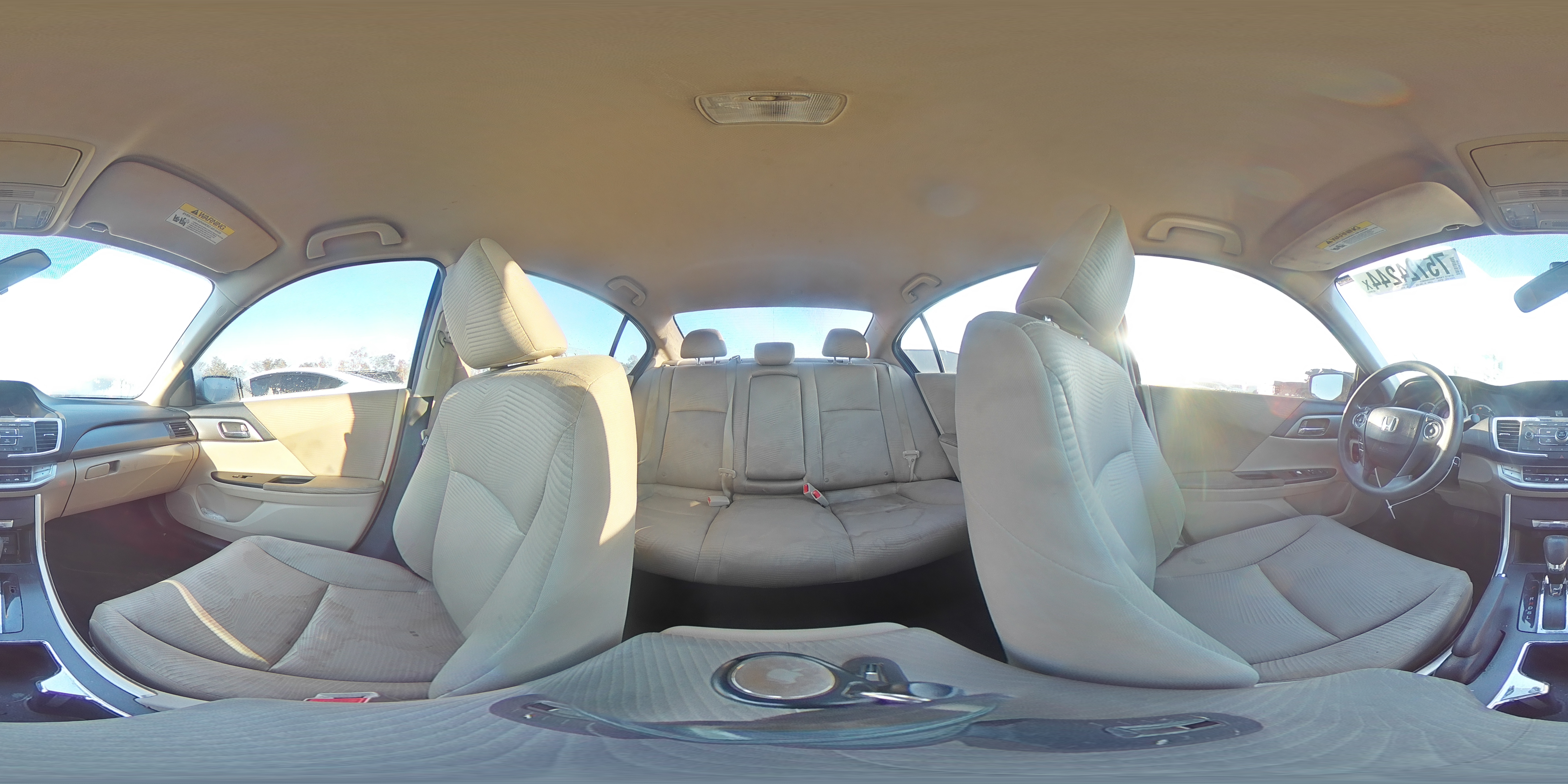 2014 Honda Accord VIN 1HGCR2F39EA264191 Copart auction photo, rear end damage thumbnail 14