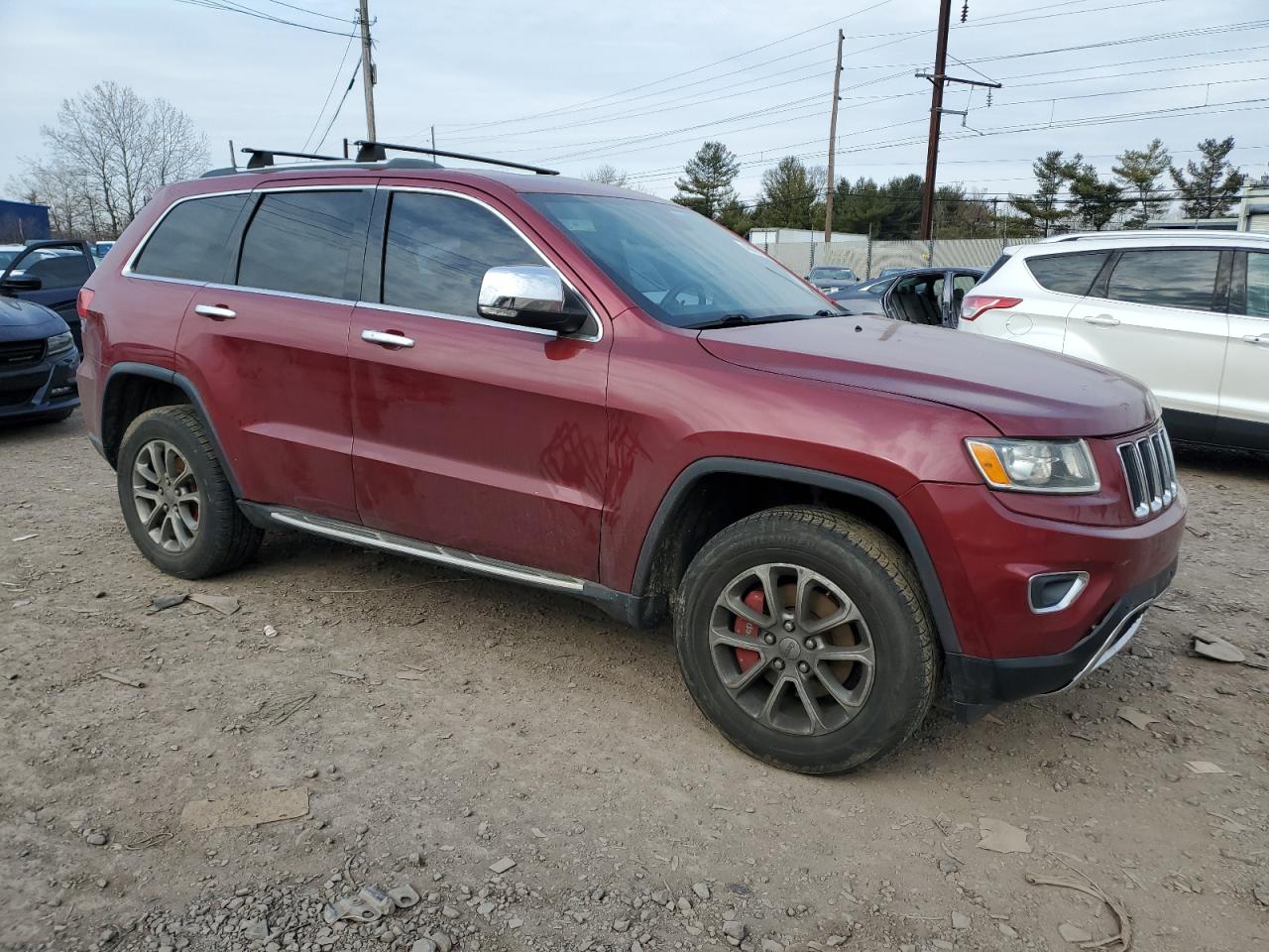 2015 Jeep Grand Cherokee VIN 1C4RJFBG8FC822408 Copart auction photo, top/roof damage thumbnail 4