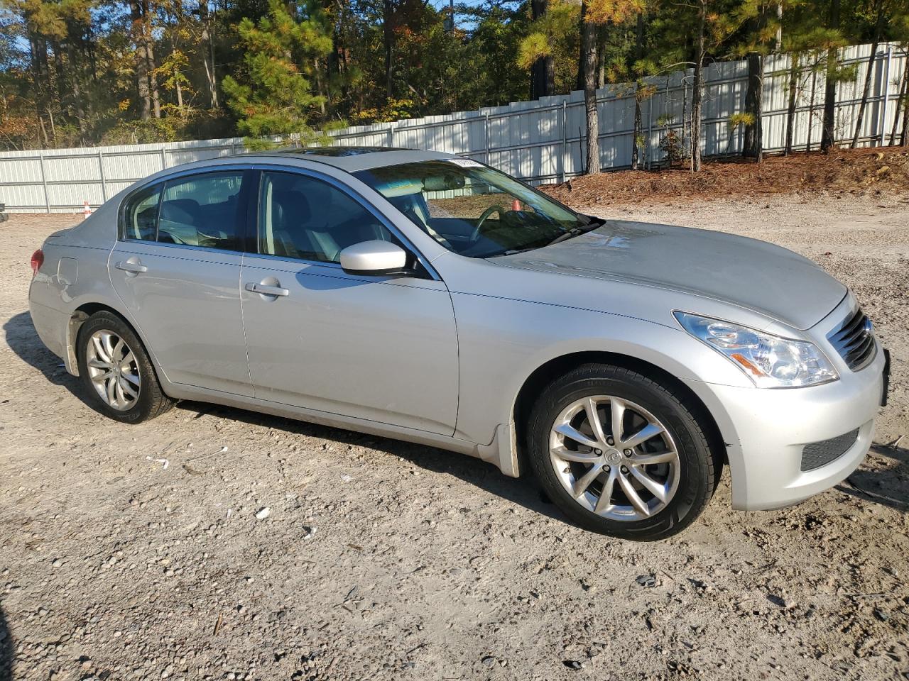 2009 Infiniti G VIN JNKCV61F99M358707 Copart auction photo, side / front end damage thumbnail 4