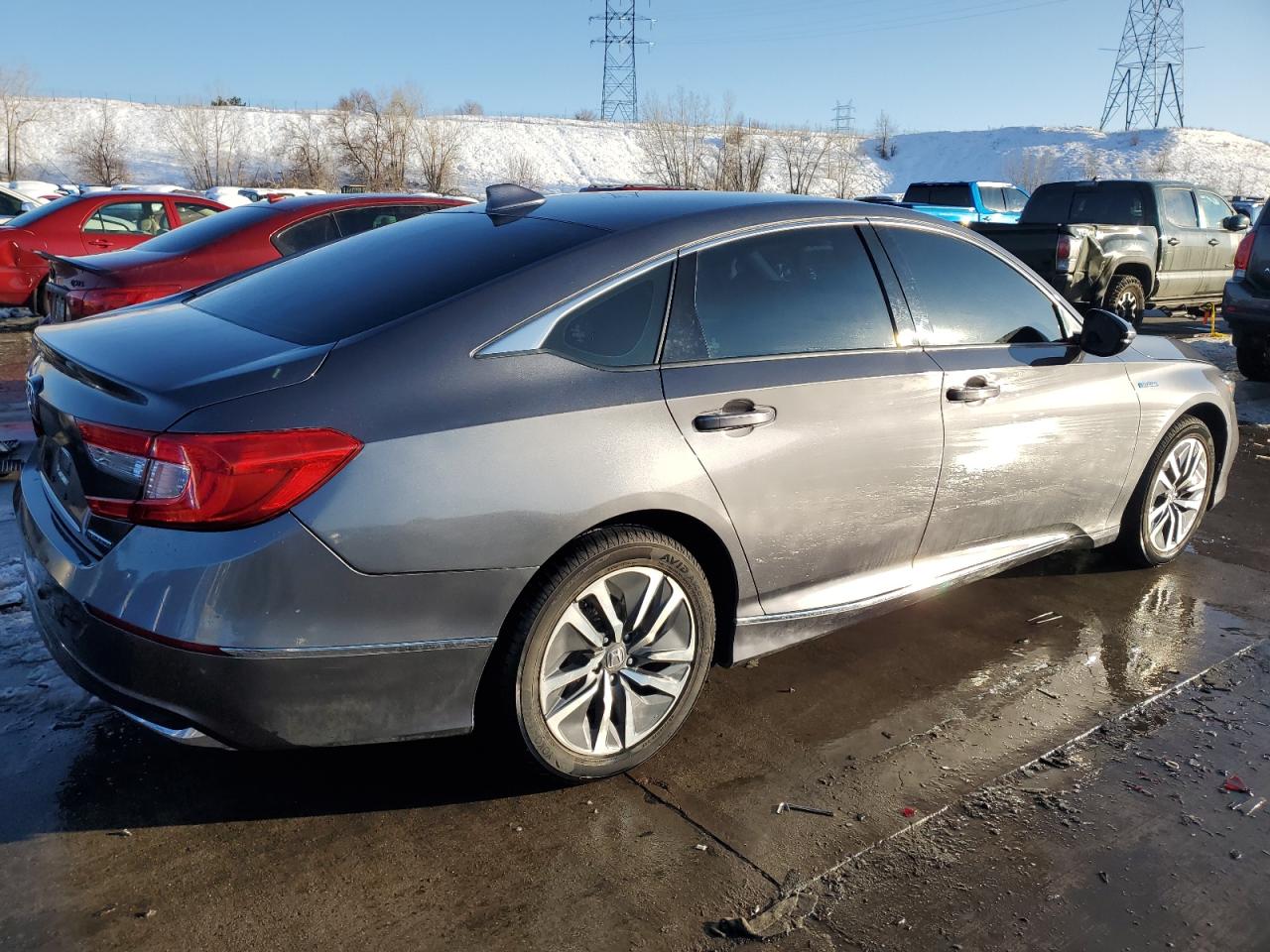 2021 Honda Accord VIN 1HGCV3F57MA004244 Copart auction photo, side damage thumbnail 3