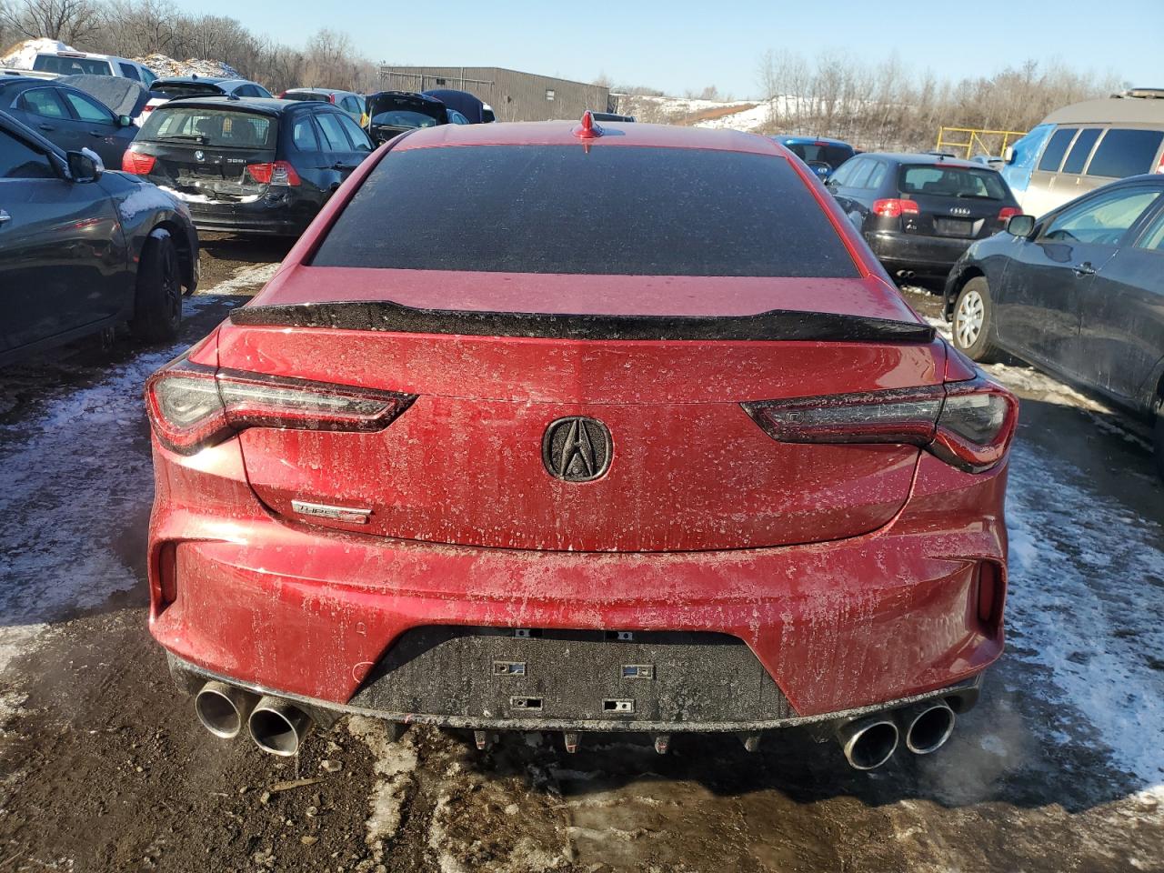 2021 Acura TLX VIN 19UUB7F01MA001316 Copart auction photo, side damage thumbnail 6