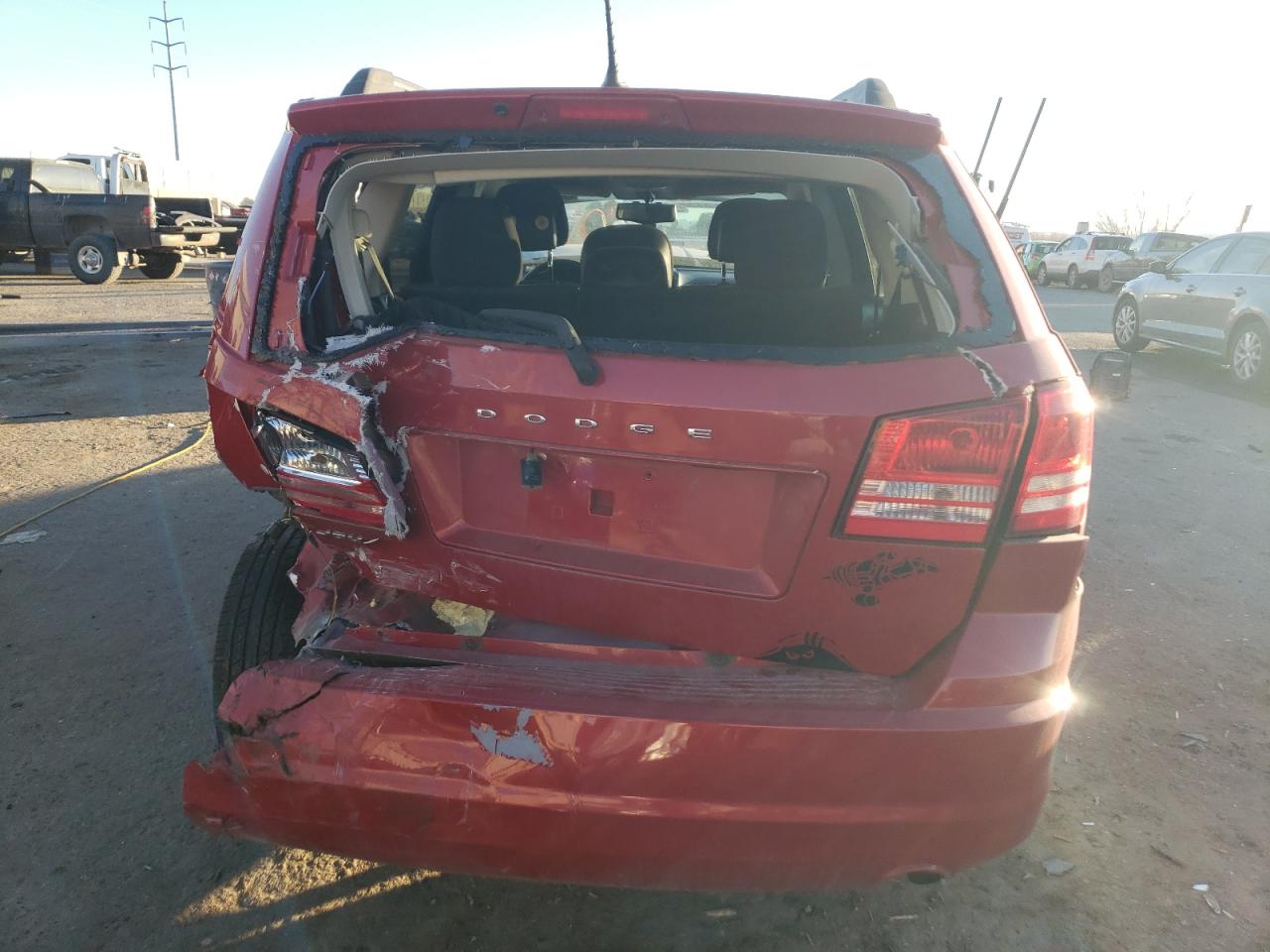 2017 Dodge Journey VIN 3C4PDCAB3HT504240 Copart auction photo, rear end / front end damage thumbnail 6