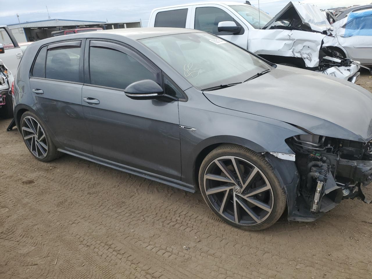 2018 Volkswagen Golf VIN WVWVF7AU7JW064744 Copart auction photo, front end damage thumbnail 4