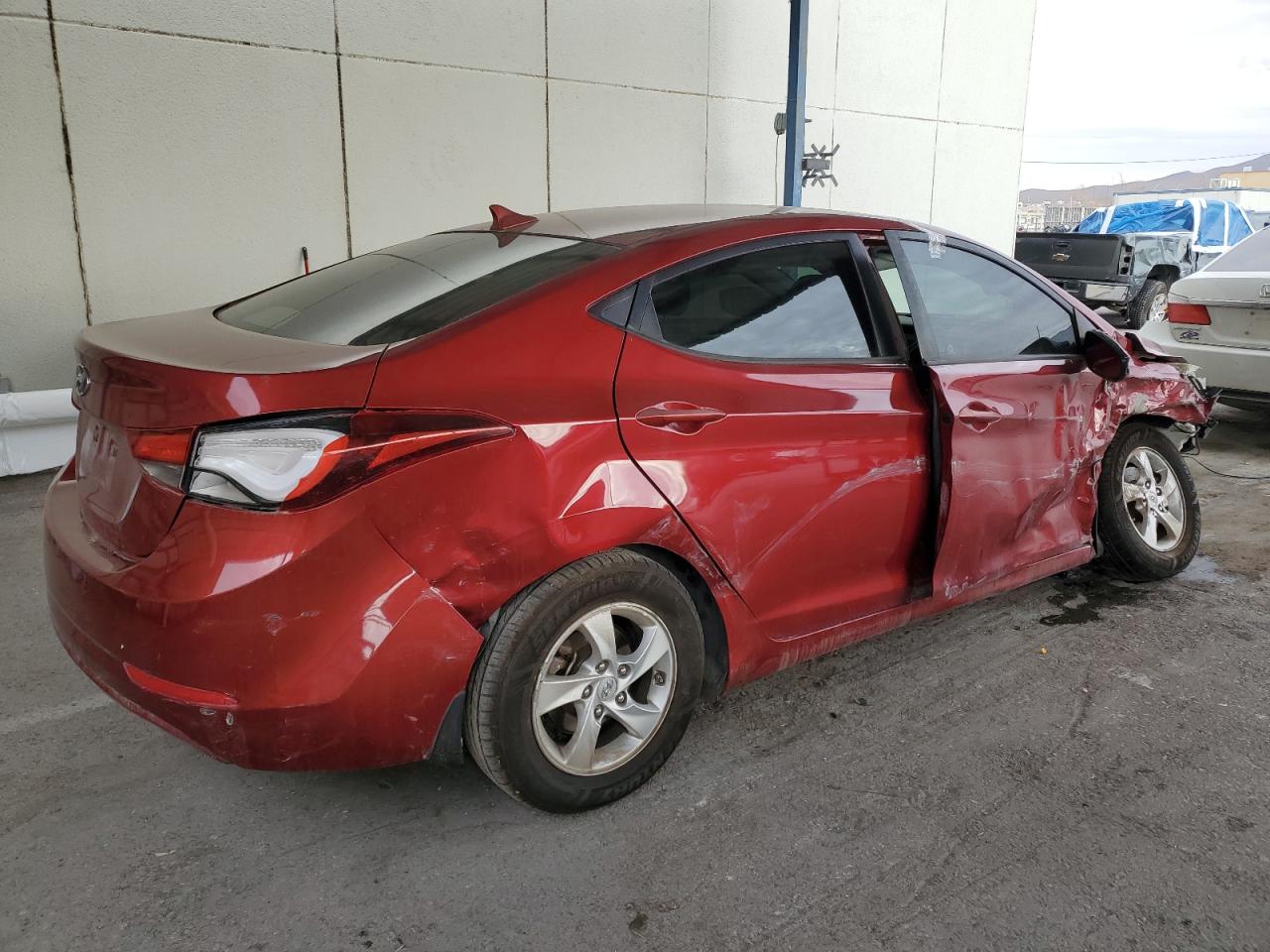 2014 Hyundai Elantra VIN 5NPDH4AE1EH546151 Copart auction photo, all over damage thumbnail 3
