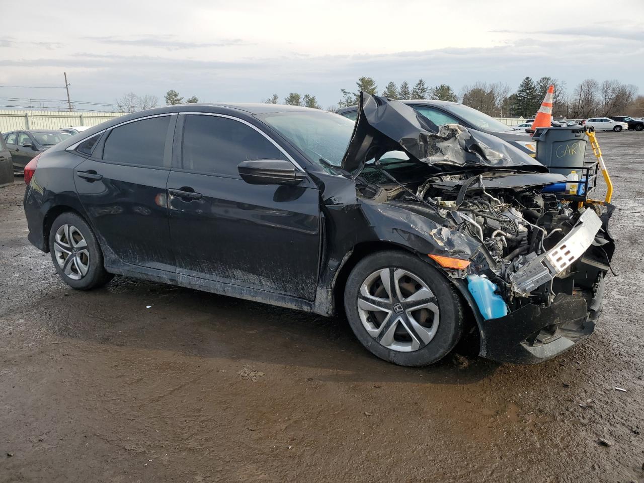 2018 Honda Civic VIN 2HGFC2F52JH607693 Copart auction photo, front end damage thumbnail 4