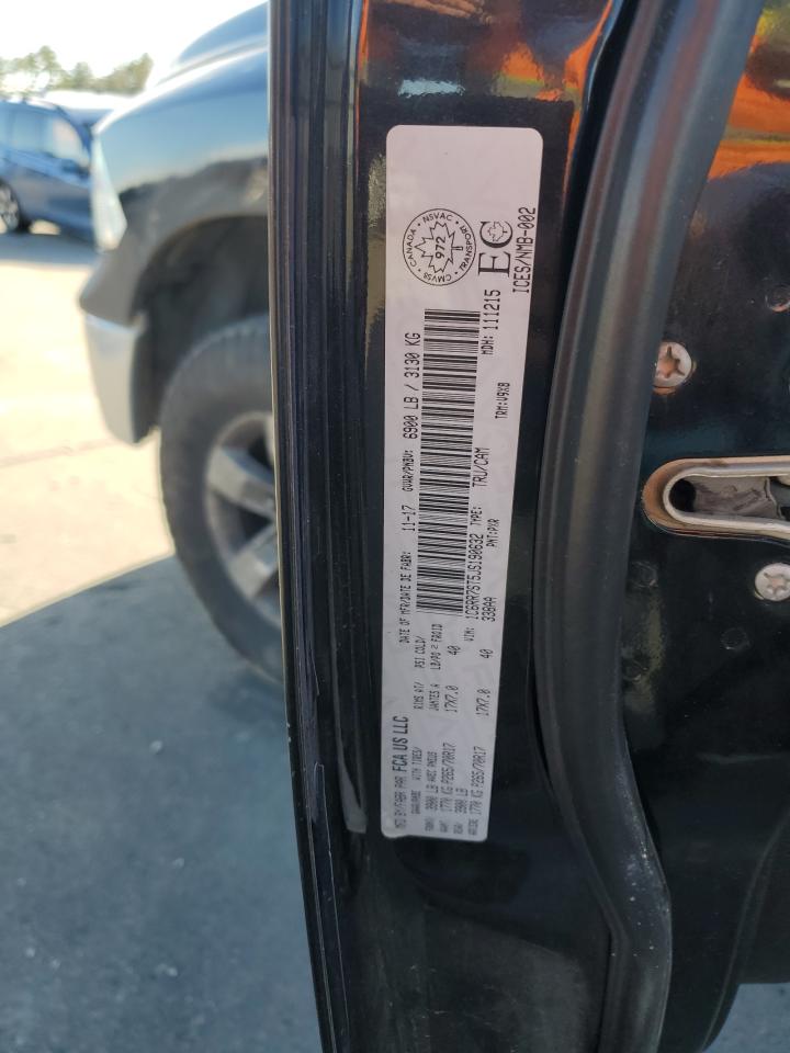 2018 RAM 1500 VIN 1C6RR7ST5JS190632 Copart auction photo, rear end / side damage thumbnail 14