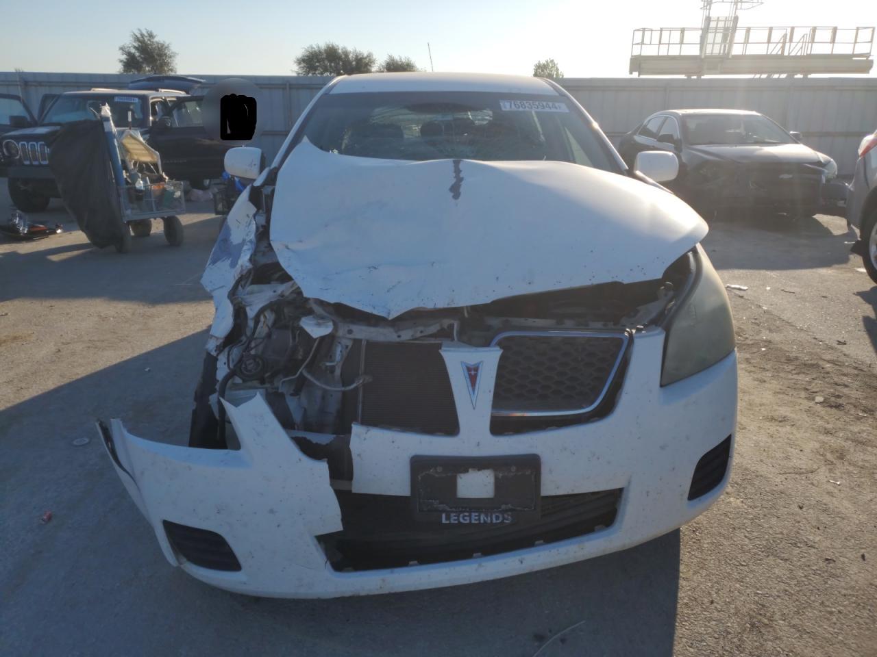 2009 Pontiac Vibe VIN 5Y2SP67049Z433150 Copart auction photo, front end damage thumbnail 5