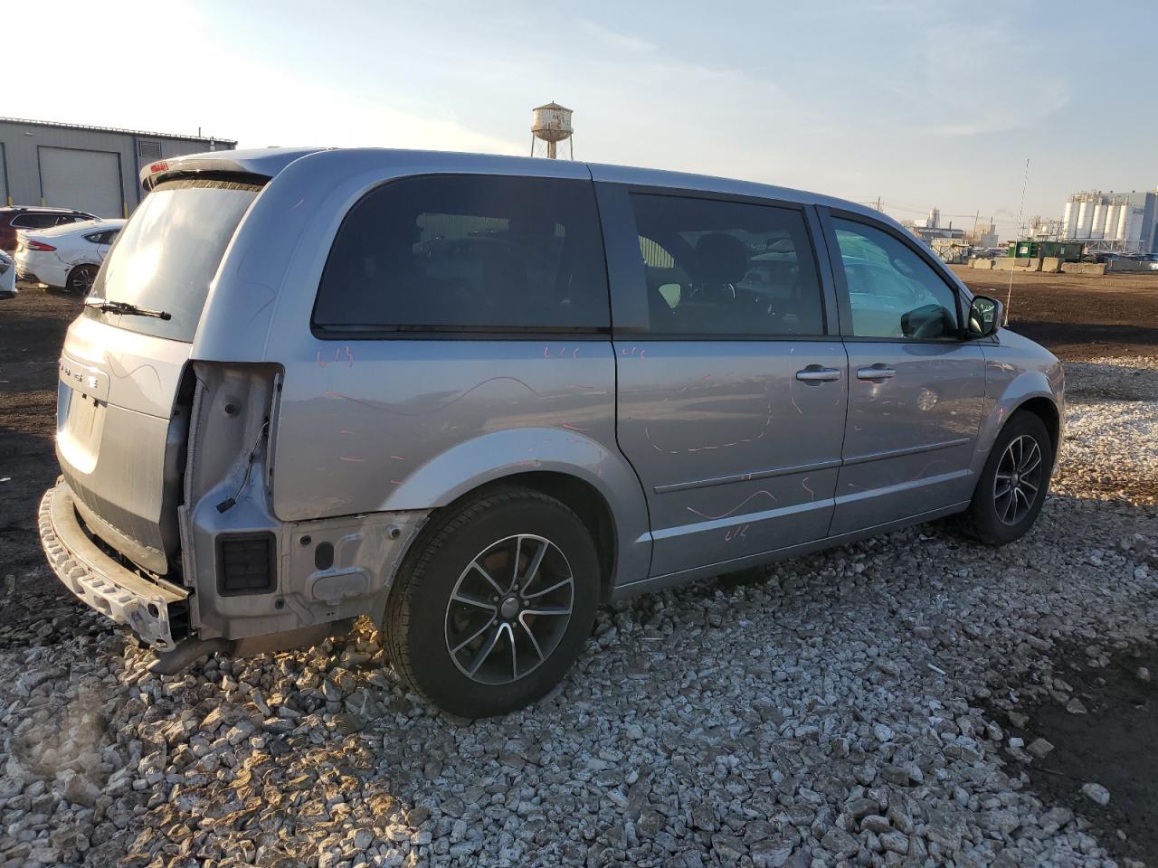 2016 Dodge Caravan VIN 2C4RDGCG9GR126418 Copart auction photo, rear end / side damage thumbnail 3