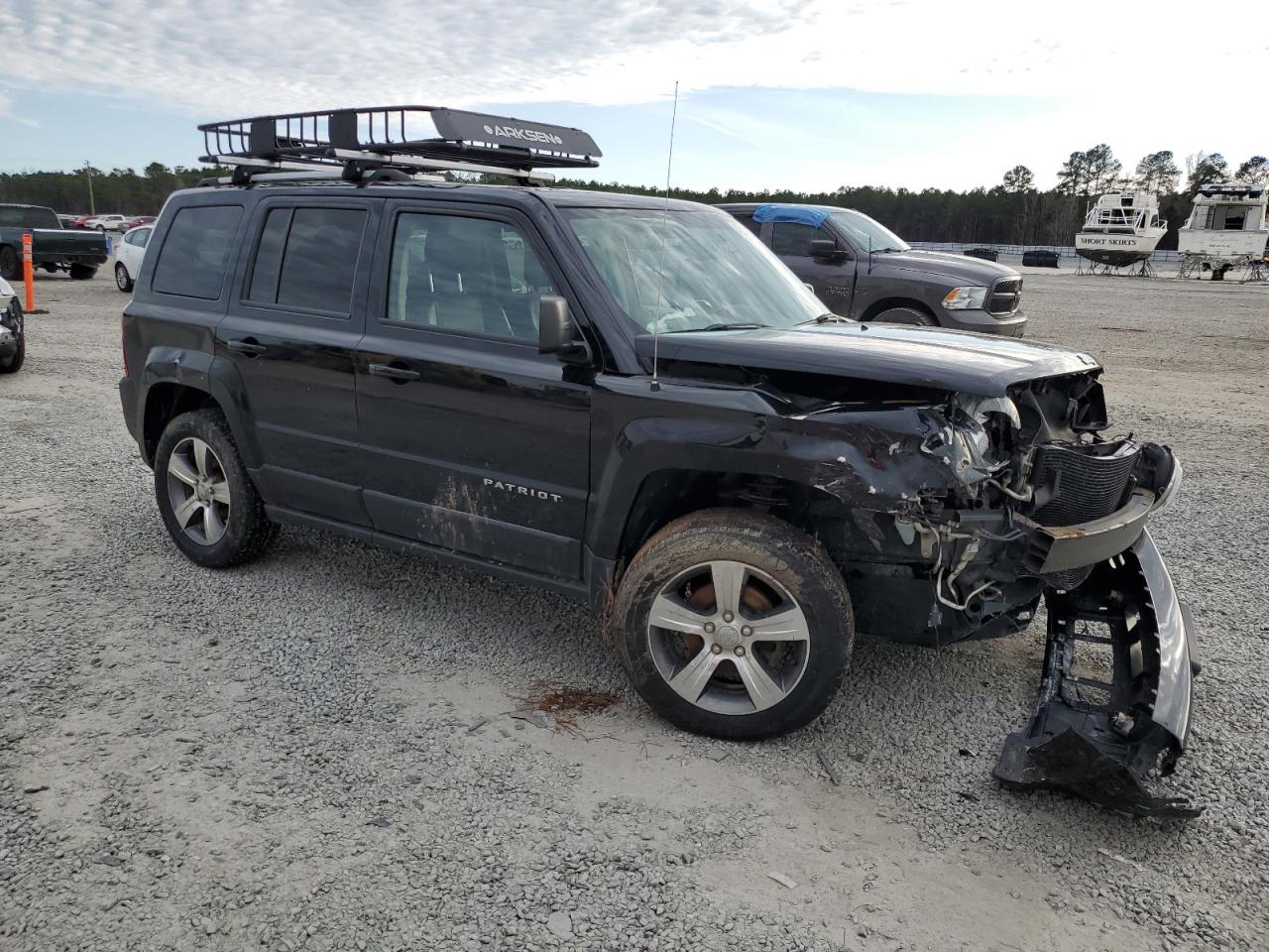 2017 Jeep Liberty (Patriot) VIN 1C4NJRFB4HD210640 Copart auction photo, front end damage thumbnail 4