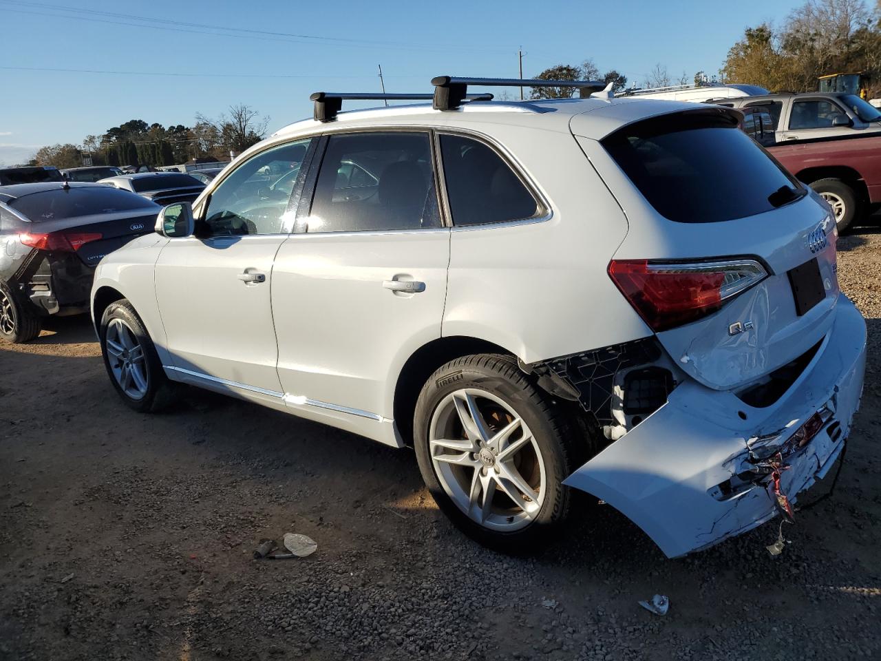 2014 Audi Q5 VIN WA1LFAFP4EA128193 Copart auction photo, all over damage thumbnail 2