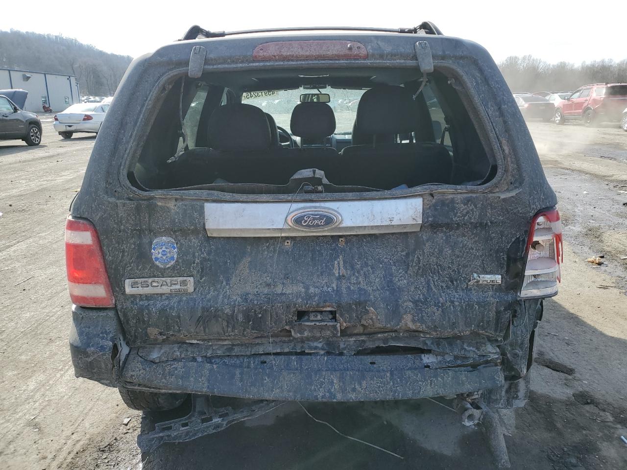 2011 Ford Escape VIN 1FMCU9EG6BKA82427 Copart auction photo, front end / rear end damage thumbnail 6