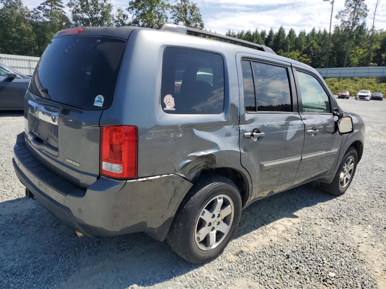 2010 Honda Pilot VIN 5FNYF3H96AB005650 Copart auction photo, side damage thumbnail 3
