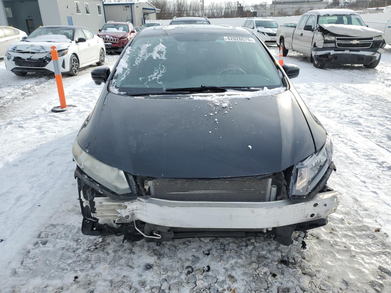 2014 Honda Civic VIN 19XFB2F97EE032822 Copart auction photo, front end / rear end damage thumbnail 5