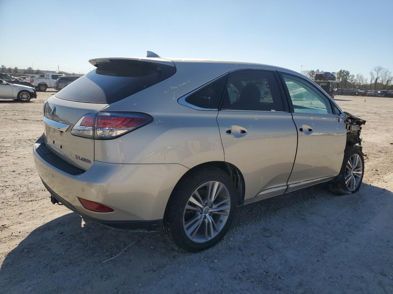 2015 Lexus RX VIN 2T2ZB1BA1FC002234 Copart auction photo, front end / side damage thumbnail 3