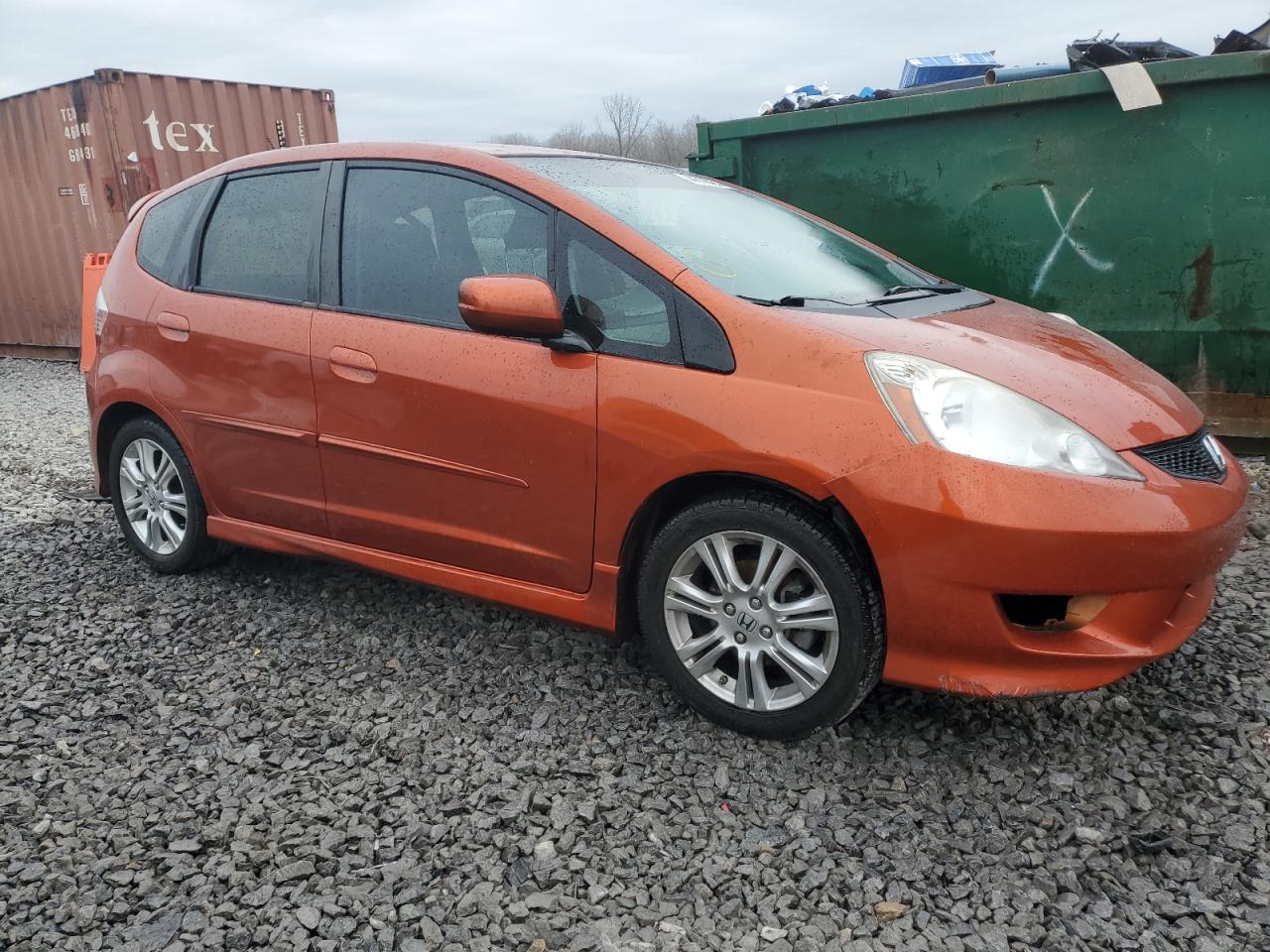 2009 Honda Fit VIN JHMGE88469S020968 Copart auction photo, front end damage thumbnail 4